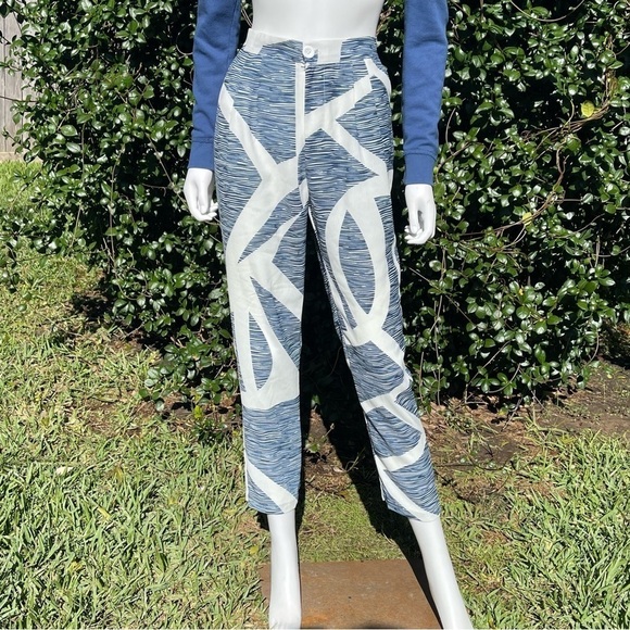 Akira Tapered Leg Printed Cropped Relaxed Fit Trousers - Picture 1 of 9